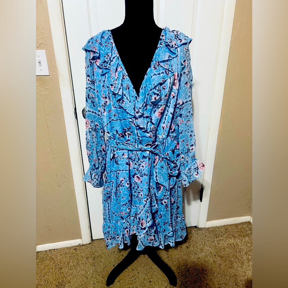 Plus size wrap dress